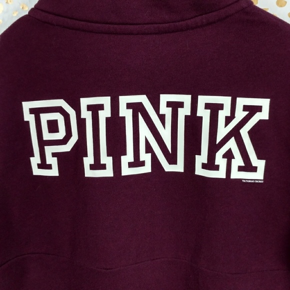 VS Pink Varsity half zip sweatshirt - Picture 5 of 6